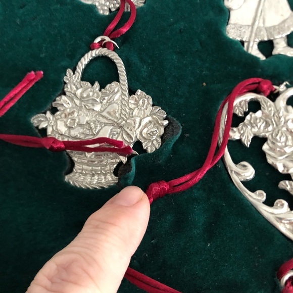 Vtg Seagull Pewter Ornament Set in Box - Picture 15 of 16